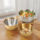 Axyaa Stainless Steel Salad Bowl with Scale - Kitchen Tableware Bowl