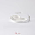 Axyaa Conch Shape Ceramic Snack Plate Set for Molecular Cuisine Dining