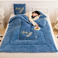 Axyaa Winter Pillow Quilt: Dual-Purpose Thickened Foldable Office Nap Blanket