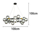 Axyaa LED Chandeliers for Modern Living Room Indoor Lighting