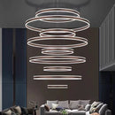 Axyaa Modern Stair Chandelier Ceiling Pendant Lights - LED Indoor Living Room Lighting