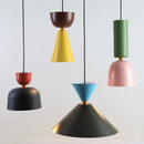 Axyaa Macaron Colors Pendant Lamp: Creative Personality Indoor LED Ceiling Light
