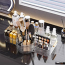 Axyaa Rotating Acrylic Makeup Organizer with Large Capacity & Divided Sections
