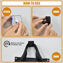 Axyaa Steel Adhesive Wall Hooks Towel Hook Hanger - Heavy Duty Waterproof Holder