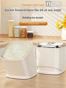 Axyaa Rice Box Grain Dispenser Rotating Kitchen Storage Container