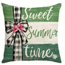 Axyaa Flower Bottle Bow Printed Pillowcase - Living Room Decoration