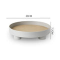 Axyaa Nordic White Ring Tray - Decorative Storage Tray for Tableware and Jewelry