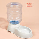 Axyaa Pet Feeder Waterer Combo Large Capacity Dispenser Dog Cat Plastic Bowl