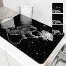 SpaceRose Absorbent Mat: Axyaa Astronaut Kitchen Drying Mat & Bathroom Drain Pad