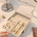 Axyaa Acrylic Jewelry Box Organizer for Necklace Earrings Rings Storage
