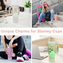 Axyaa 7/8pcs Cup Set: Handle Strap, Boot, Straw Cover, Charms for 40oz 30oz Tumbler