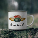 Axyaa Personalized Enamel Mug for Friends | Birthday Gift Tea Coffee Cup