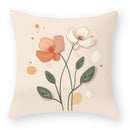 Axyaa Flower Print Sofa Pillow Cover for Decor, Car Seat, and Cute Decor Display
