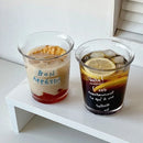 Axyaa Glass Korean Style Latte Coffee Tea Cup Cocktail Glassware - 320ML