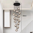 Axyaa Staircase Chandeliers LED Pendant Lamps Modern Home Indoor Lighting