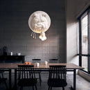 Axyaa Nordic Bulldog Wall Lamp: Creative Resin Decor for Living Room, Study, Restaurant & Bar