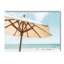 Axyaa Beach Vibes Canvas Poster: Starfish Shell Palm Tree Wall Art Print