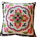 Axyaa Ethnic Floral Embroidered Pillowcase - Cotton Throw Cushion Cover