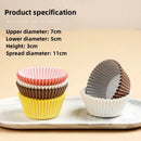 Axyaa Baking Paper Cupcake Moulds 100Pcs Waterproof Greaseproof Disposable Muffin Holders