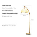 Axyaa Bamboo Led Floor Lamp with Nordic Minimalist Design