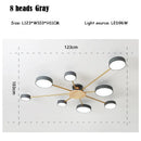 Axyaa Black LED Ceiling Lamp: Creative Pendant Chandelier for Home Decor