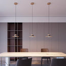 Modern Wood Hat LED Pendant Light by Axyaa for Kitchen Island, Bedroom, Coffee Decoration