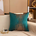 Axyaa Geometric Jacquard Square Cushion Cover 45x45 Polyester Throw Pillowcase