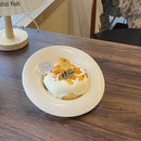 Axya Ceramic Snack Plates Set - Restaurant Quality Solid Color Tableware Bowls & Plates