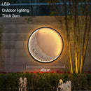 Axyaa Moon Light Outdoor LED Wall Light for Garden Villa Decoration