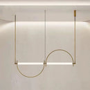 Axyaa Minimalist Horizontal Chandelier Pendant Light for Home Office Kitchen Bedroom