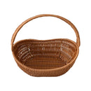 Axyaa Ship-shaped Handheld Basket in Coffee Beige Large Capacity Desktop Organizer