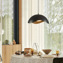 Axyaa Scandinavian White Bedside LED Pendent Lamp for Wabisabi Decor