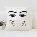 Axyaa Man Face Print Plush Cushion Cover 50x50cm