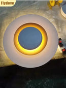 Axyaa Circular LED Wall Light for Bedroom and Living Room Décor
