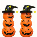 Axyaa Inflatable Smiling Face Pumpkin with Water-Filled Base - Halloween Decor