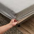 Axyaa Winter Plush Velvet Fitted Bed Sheet - Soft & Warm Double Bedspread Protector
