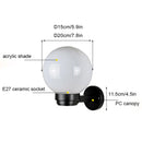 Axyaa Wall Lantern with Acrylic Globe Shade for Entryway & Patio