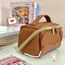 Axyaa Cute Bear Makeup Bag with Multi-Compartment Storage