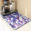 Floral Pattern Kitchen Coasters Set by Axyaa