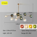 Axyaa Minimalist Magic Bean & Bubble Molecular Pendant Lamps for Nordic Living, Bedroom & Dining