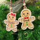 Gingerbread Cookie Ornament Personalized for Kids by Axyaa