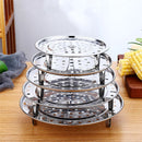 Axyaa Stainless Steel Steamer Rack & Grill Stand for Kitchen Cooking