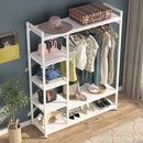 Axyaa 6-Tier Clothes Closet Organizer with Hanging Rod and Shelves