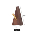 Axyaa Solid Wood Brass Hook for Key Coat Hat Handbag - HeMu Creative