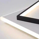 Axyaa Geometric Thin Ceiling Light: Minimalist Modern Design for Bedroom and Living Room