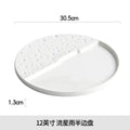Axyaa Creative Ceramics Dinner Plates Tray Set for Kitchen Dining Home