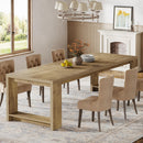 Axyaa Modern 86.61-Inch Dining Table for 6-8 People, Narrow Long Kitchen Table