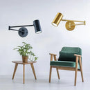 Axyaa Adjustable Telescopic LED Wall Lamp Swing Arm Sconce Bedside Light