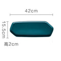 Axyaa Geometric Ceramic Sushi Plate Set