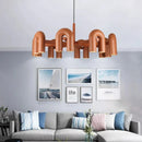 Axyaa Nordic LED U-shaped Chandelier for Stylish Home Decor